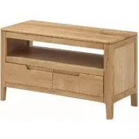 Derry TV Stand with 2 Drawers - Oak