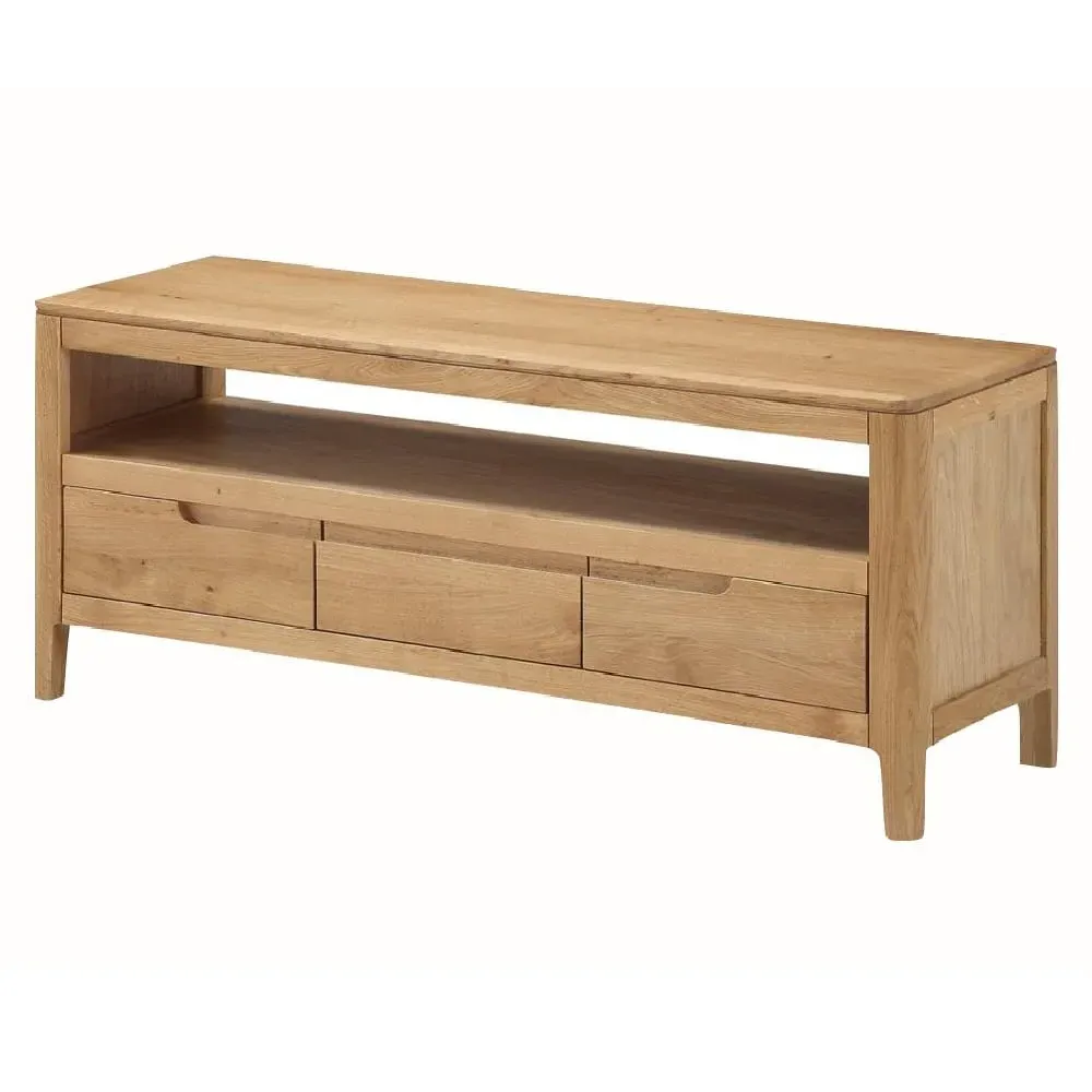 Derry TV Stand with 3 Drawers - Oak
