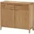 Derry Wooden Sideboard with 2 Doors 2 Drawers - Oak