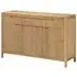 Derry Wooden Sideboard with 3 Doors 3 Drawers - Oak