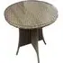 Derya Round Bistro Table - Natural, Glass