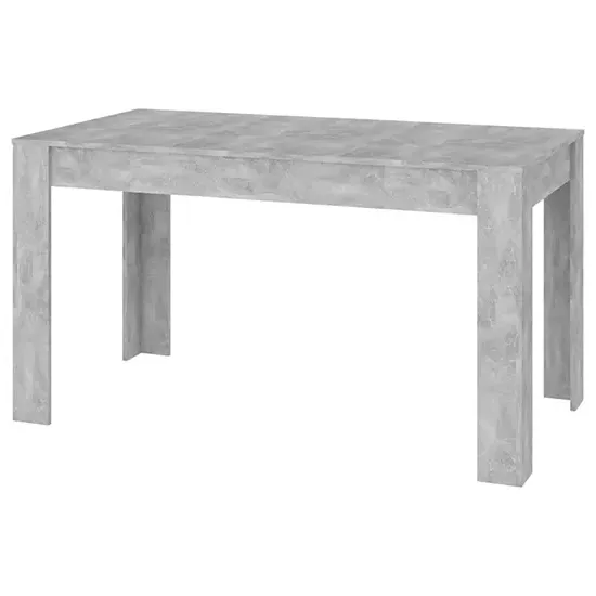 Desirus Rectangular Dining Table - Concrete Effect, Engineered Wood product