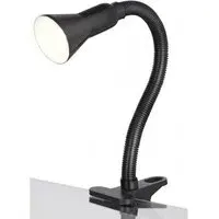 Desk Partner Clip-On Desk Lamp with Flexible Neck - Black