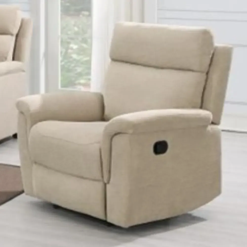 Dessel 1-Seater Electric Recliner Sofa - Natural, Fabric