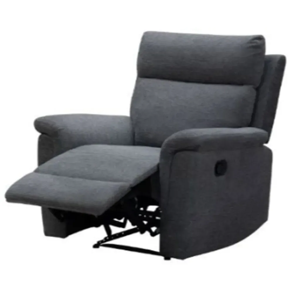 Dessel Reclining Chair - Grey, Fabric image
