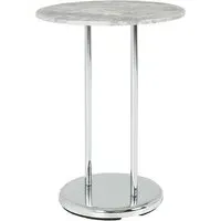 Destin Round Side Table - Concrete Effect