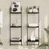 Destin Set of 2 3-Tier Wall Shelves - Black