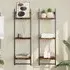 Destin Set of 2 3-Tier Wall Shelves - Smoked Oak