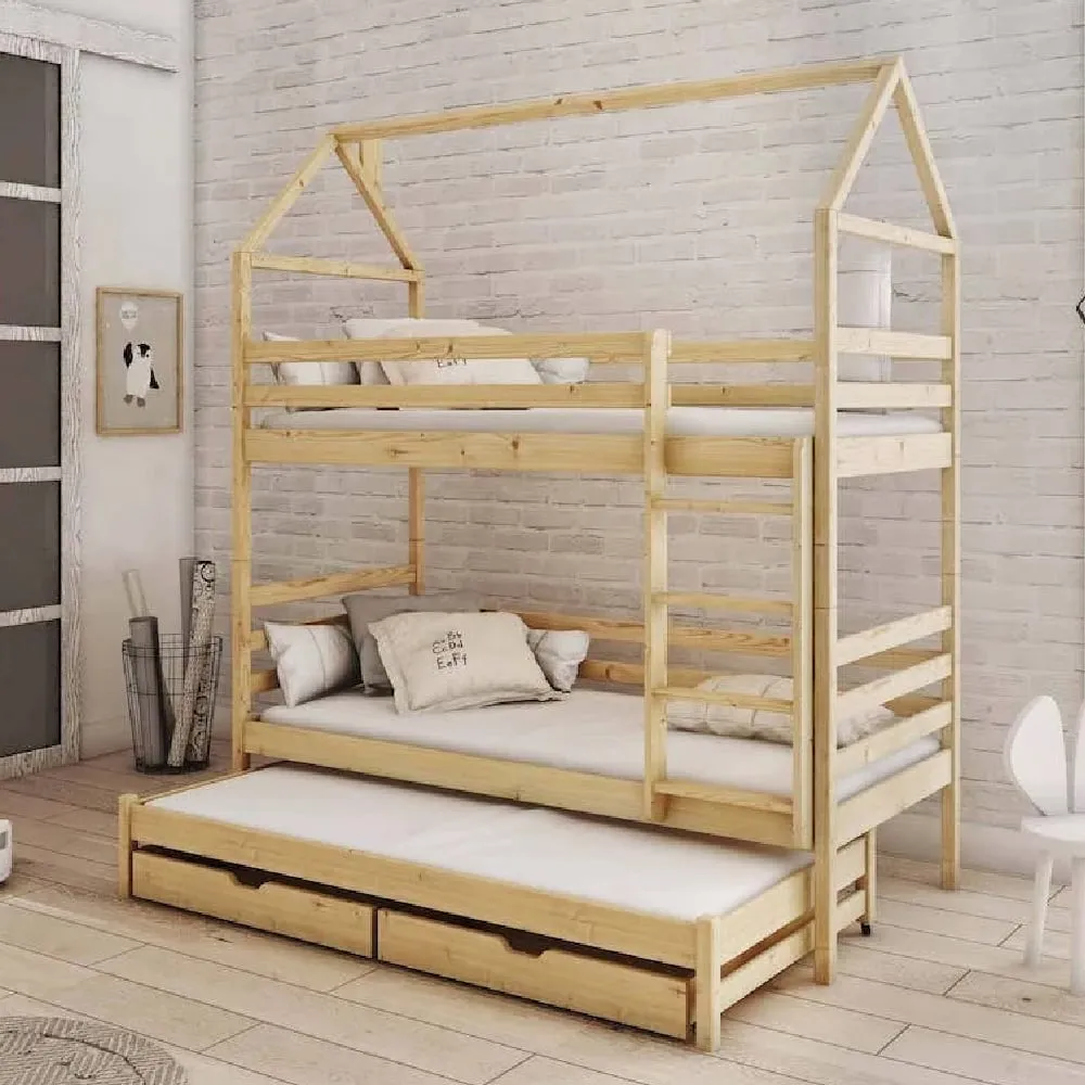 Detroit Bunk Bed without Trundle - Pine