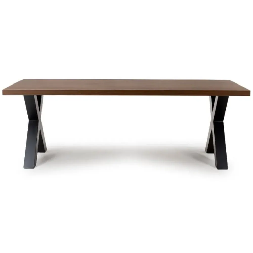 Detroit Small Rectangular Dining Table - Smoked Oak