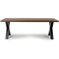 Detroit Small Rectangular Dining Table - Smoked Oak alternate view