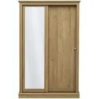 Devan 2-Door Sliding Wardrobe - Oak, Particle Board