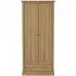 Devan 2-Door Wardrobe with Storage - Oak