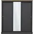 Devan 3-Door Sliding Wardrobe - Charcoal, Particle Board