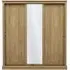 Devan 3-Door Sliding Wardrobe - Oak, Particle Board
