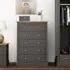Devan 5 Drawer Chest - Charcoal