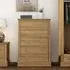 Devan 5 Drawer Chest - Oak