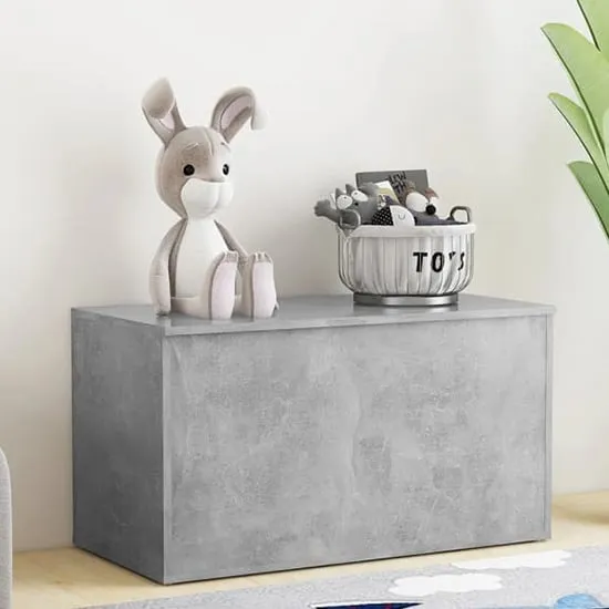 Devaun Storage Blanket Box with Lid - Concrete, Engineered Wood