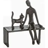 Devotion Iron Design Sculpture - Burnished Bronze