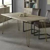 Dhort Rectangular Dining Table - Natural, Mango Wood