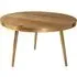 Dhort Round Coffee Table - Natural, Mango Wood