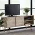 Dhort TV Stand with 2 Doors 1 Shelf - Natural, Mango Wood