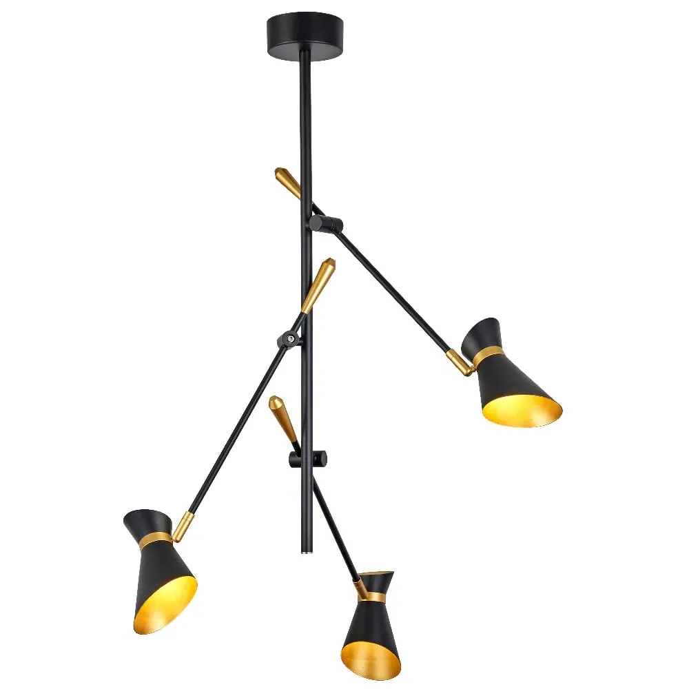 Diablo 3 Light Ceiling Spotlight - Matt Black, Metal image