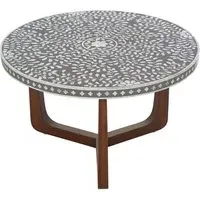 Diadem Round Coffee Table - Brown, Mango Wood
