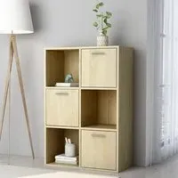 Diara Storage Cabinet with 3 Doors - Sonoma Oak