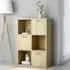 Diara Storage Cabinet with 3 Doors - Sonoma Oak