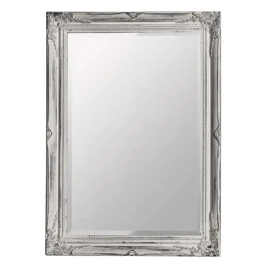Dicrona Rectangular Wall Mirror - Distressed White, MDF image