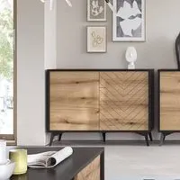 Dieppe 2-Door Wooden Sideboard - Evoke Oak alternate view