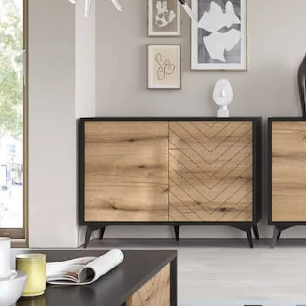 Dieppe 2-Door Wooden Sideboard - Evoke Oak product