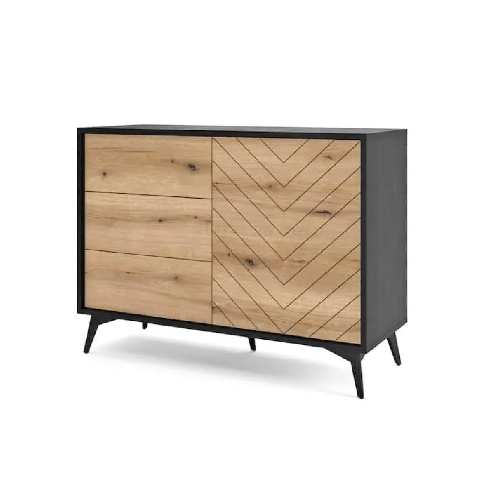 Dieppe Sideboard 1 Door 3 Drawers - Evoke Oak product