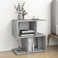 Dimitar Bedside Cabinet - Concrete Effect, Engineered Wood alternate view