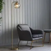 Dimple Floor Lamp - Champagne, Brass