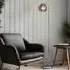 Dimple Floor Lamp with Foot Switch - Smokey, Chrome