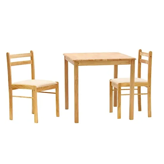 Dinnite Dining Set with 2 Chairs - Natural, MDF product