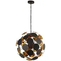 Discus 4 Pendant Light - Black, Gold