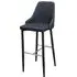 Divina Bar Stool - Charcoal, Fabric