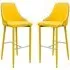 Divina Bar Stool - Yellow, Fabric
