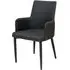 Divina Carver Dining Chair - Black, Fabric