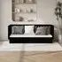 Diza Single Day Bed - Black, Pinewood