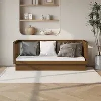 Diza Single Day Bed - Honey Brown, Pinewood