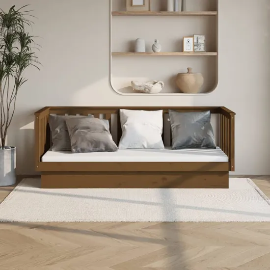 Diza Single Day Bed - Honey Brown, Pinewood