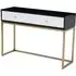 Dodoma Console Table with 2 Drawers - Gold, Wood