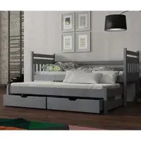 Donna Day Bed - Grey, Pinewood