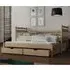 Donna Day Bed with Trundle and Storage - Pine, Pinewood