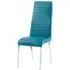Dora Dining Chair - Teal, Faux Leather