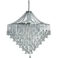 Dorchester 7-Light Chandelier with Crystal - Chrome